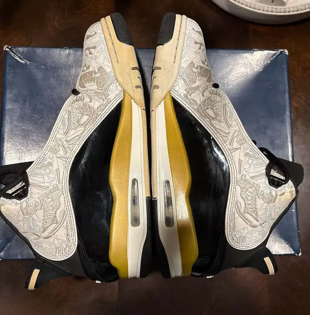 Jordan Dub Zero Metallic Gold Black White 311046-005